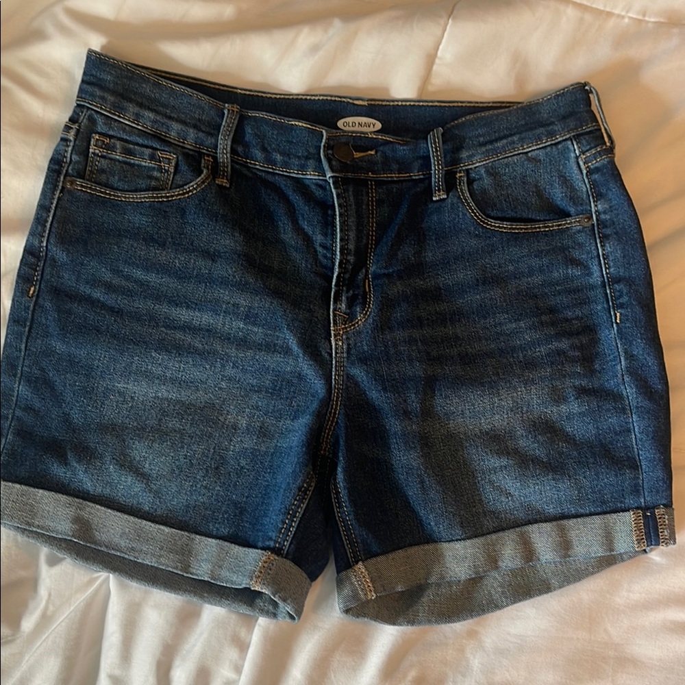 Old Navy Blue Jean Shorts with Cuffed Hem